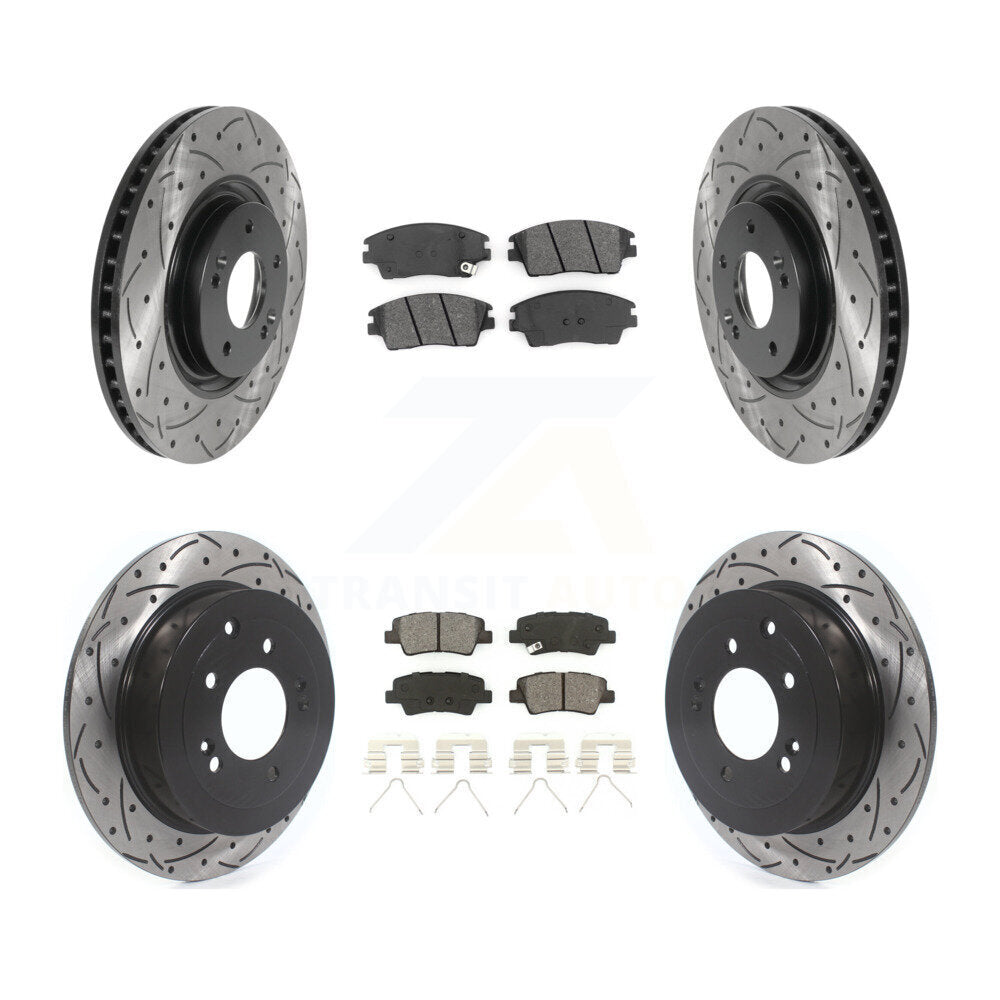 Transit Auto KDS-100759 Disc Brake Kit for 2017-2022 Kia Sportage - Front and Rear