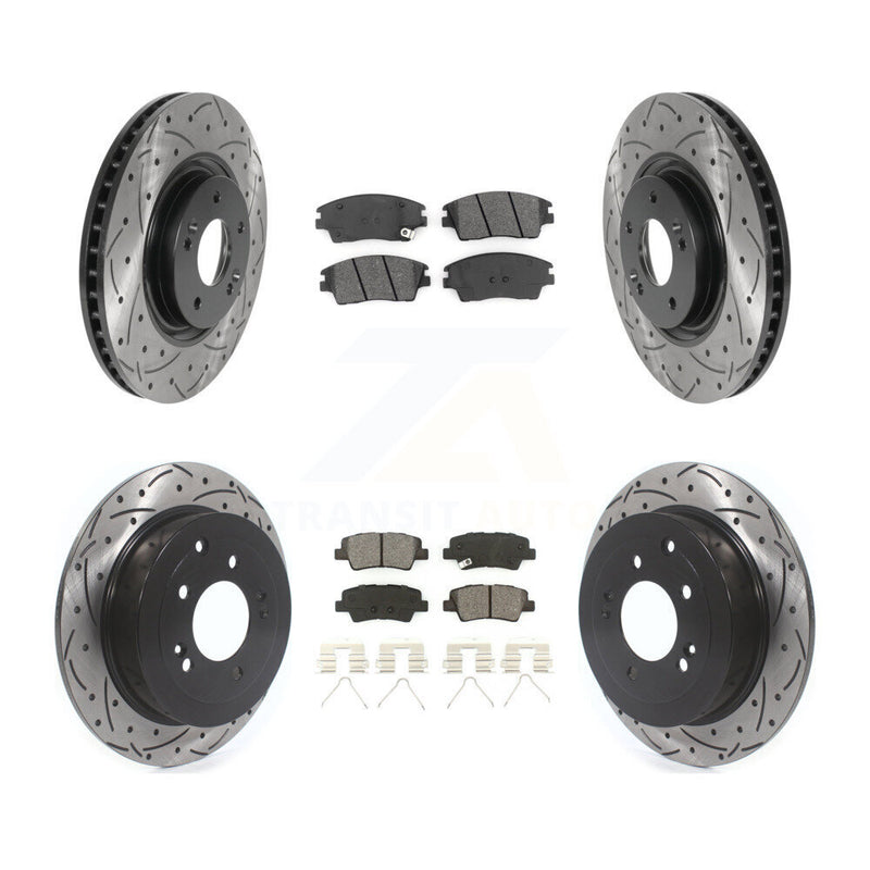 Transit Auto KDS-100759 Disc Brake Kit for 2017-2022 Kia Sportage - Front and Rear