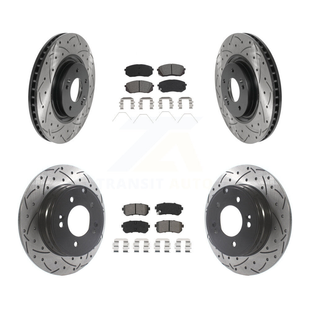 Transit Auto KDS-100760 Disc Brake Kit for 2016-2019 Kia Optima - Front and Rear