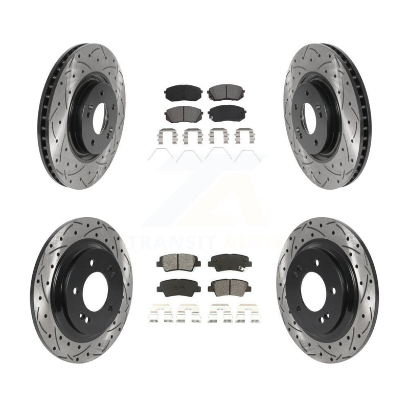 Transit Auto KDS-100761 Disc Brake Kit for 2016 Hyundai Sonata - Front and Rear