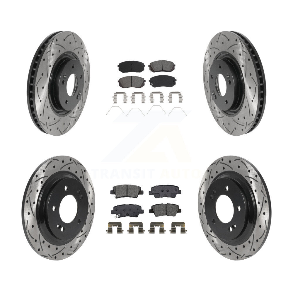 Transit Auto KDS-100762 Disc Brake Kit for 2016-2019 Kia Optima - Front and Rear