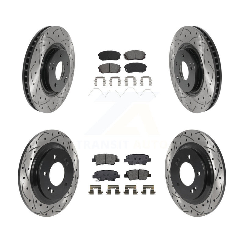 Transit Auto KDS-100762 Disc Brake Kit for 2016-2019 Kia Optima - Front and Rear