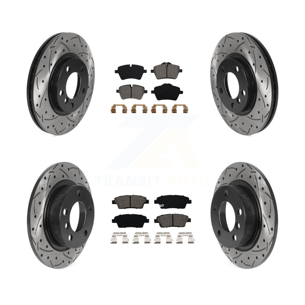 Transit Auto KDS-100763 Disc Brake Kit for 2013-2016 Mini Cooper Paceman, Mini Cooper Countryman - Front and Rear