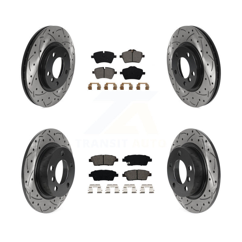 Transit Auto KDS-100763 Disc Brake Kit for 2013-2016 Mini Cooper Paceman, Mini Cooper Countryman - Front and Rear