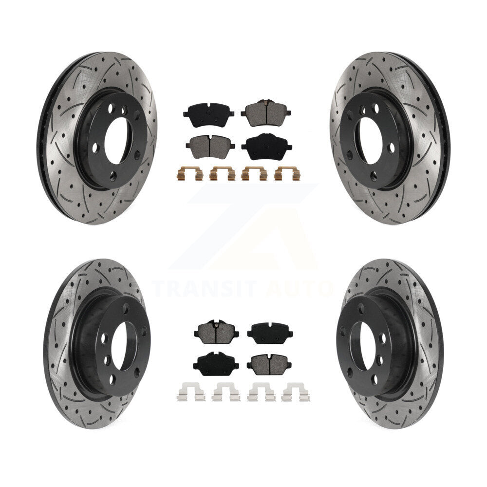 Transit Auto KDS-100766 Disc Brake Kit for 2011-2015 Mini Cooper Paceman, Mini Cooper Countryman - Front and Rear