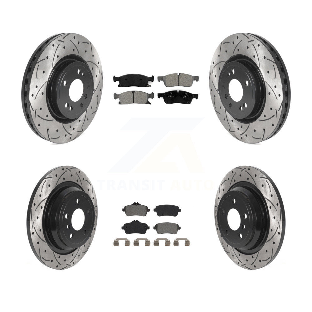 Transit Auto KDS-100768 Disc Brake Kit for 2012-2018 Mercedes-Benz GLE300d, Mercedes-Benz GLE350 and More - Front and Rear