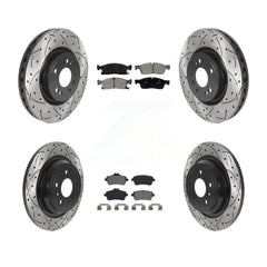 Transit Auto KDS-100768 Disc Brake Kit for 2012-2018 Mercedes-Benz GLE300d, Mercedes-Benz GLE350 and More - Front and Rear