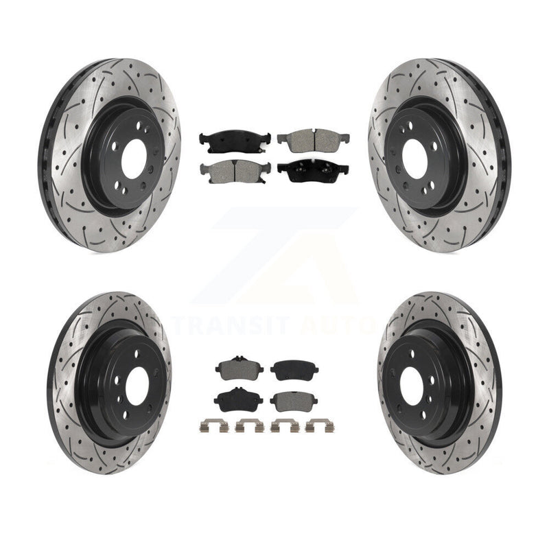 Transit Auto KDS-100768 Disc Brake Kit for 2012-2018 Mercedes-Benz GLE300d, Mercedes-Benz GLE350 and More - Front and Rear
