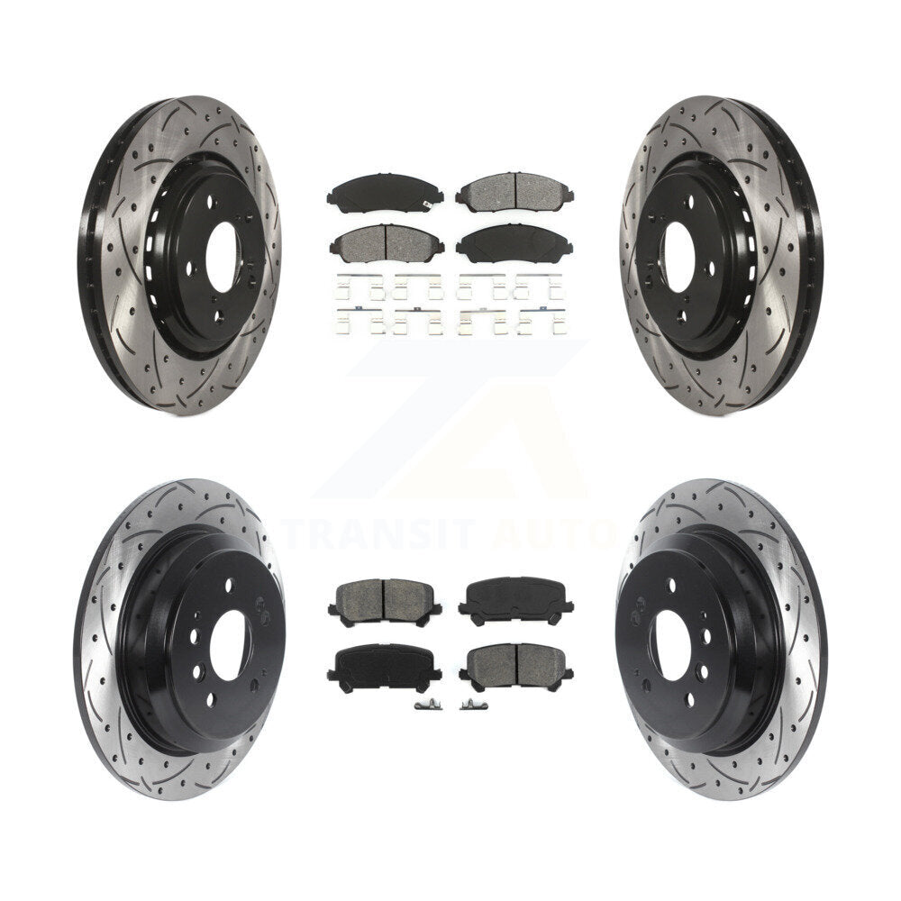 Transit Auto KDS-100770 Disc Brake Kit for 2016-2024 Honda Ridgeline, Honda Pilot - Front and Rear