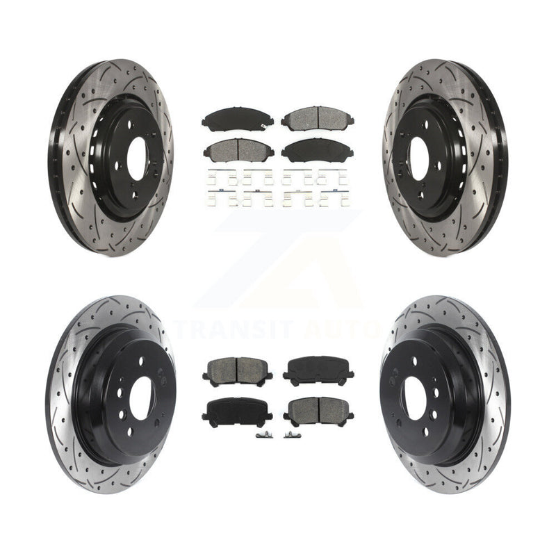 Transit Auto KDS-100770 Disc Brake Kit for 2016-2024 Honda Ridgeline, Honda Pilot - Front and Rear