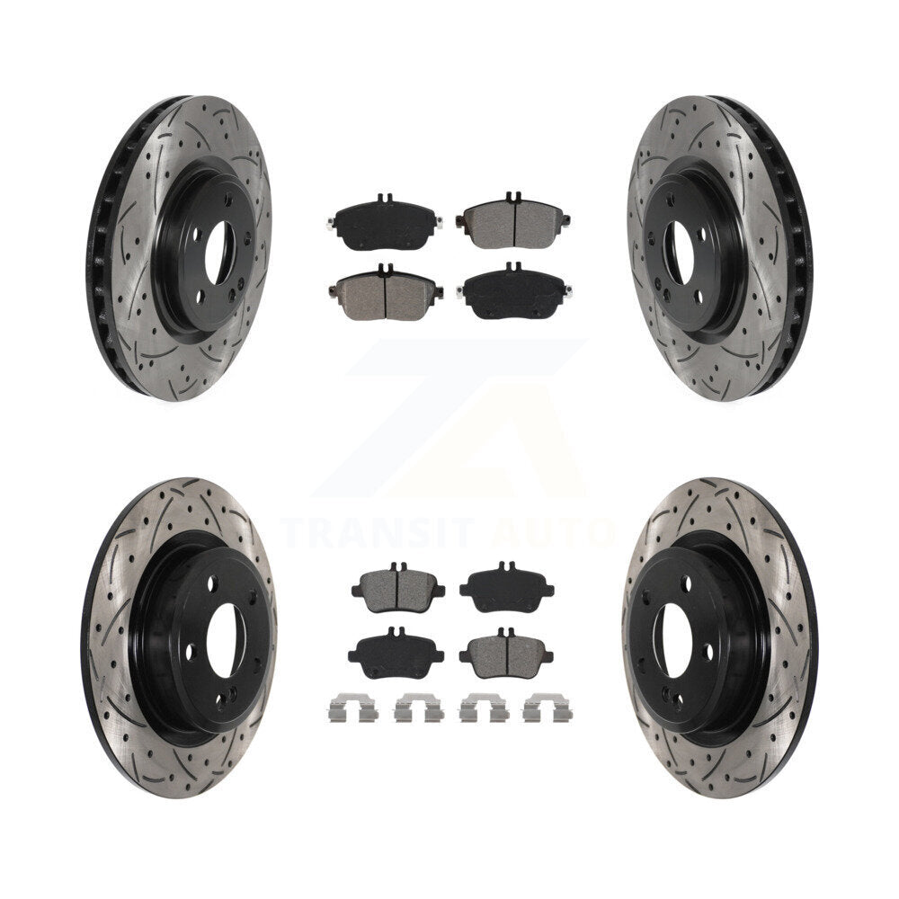 Transit Auto KDS-100771 Disc Brake Kit for 2013-2020 INFINITI QX30, Mercedes-Benz CLA250 and More - Front and Rear