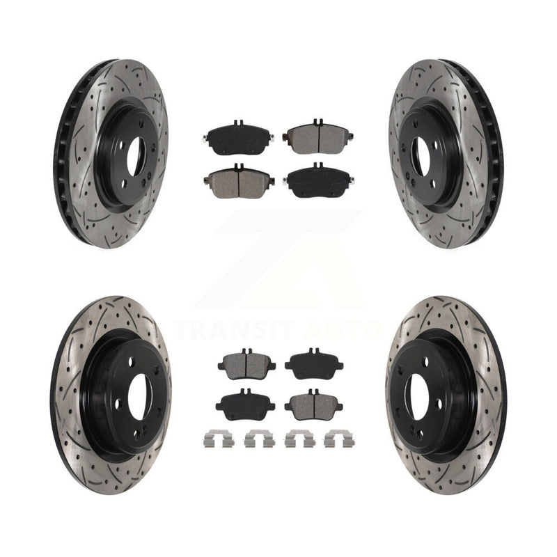 Transit Auto KDS-100771 Disc Brake Kit for 2013-2020 INFINITI QX30, Mercedes-Benz CLA250 and More - Front and Rear