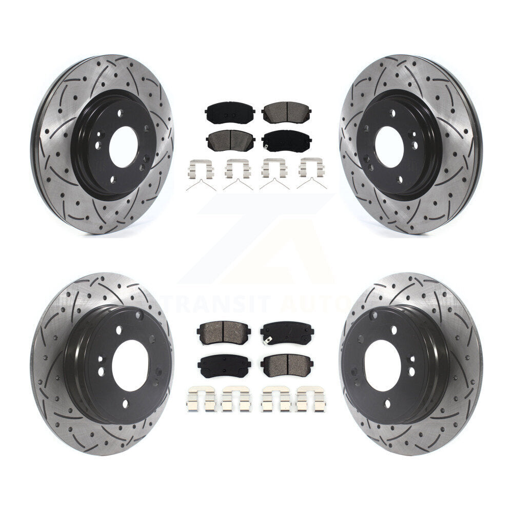 Transit Auto KDS-100775 Disc Brake Kit for 2015-2016 Hyundai Sonata - Front and Rear