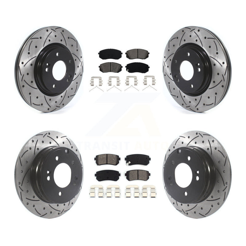 Transit Auto KDS-100775 Disc Brake Kit for 2015-2016 Hyundai Sonata - Front and Rear