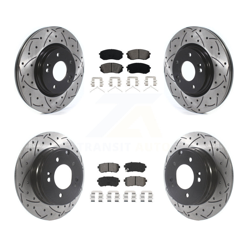 Transit Auto KDS-100776 Disc Brake Kit for 2016-2019 Kia Optima - Front and Rear