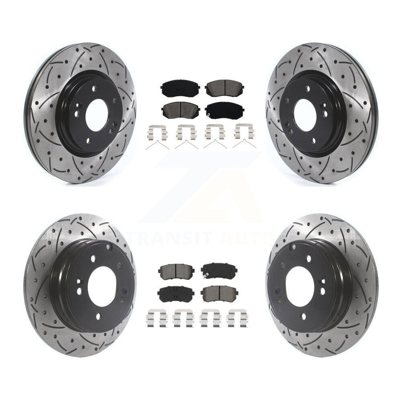 Transit Auto KDS-100776 Disc Brake Kit for 2016-2019 Kia Optima - Front and Rear