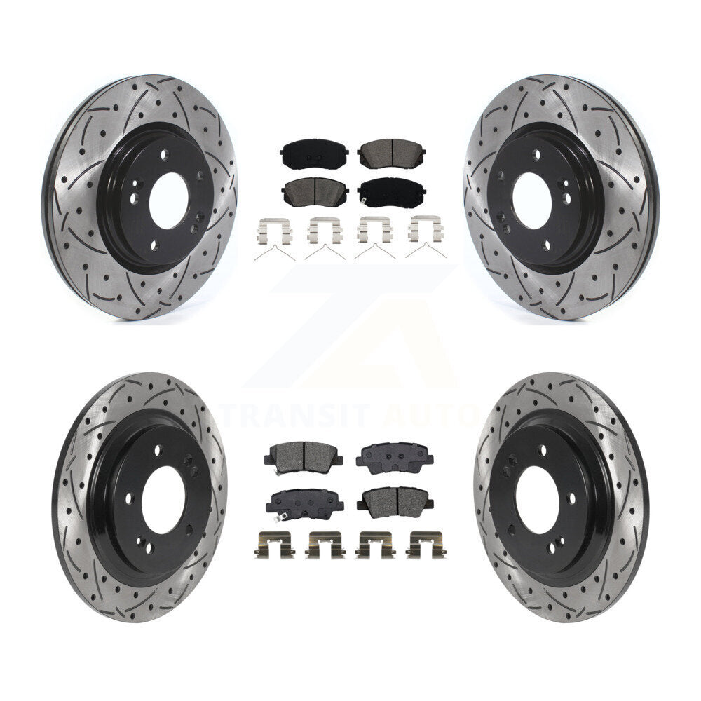 Transit Auto KDS-100777 Disc Brake Kit for 2017-2019 Kia Optima - Front and Rear