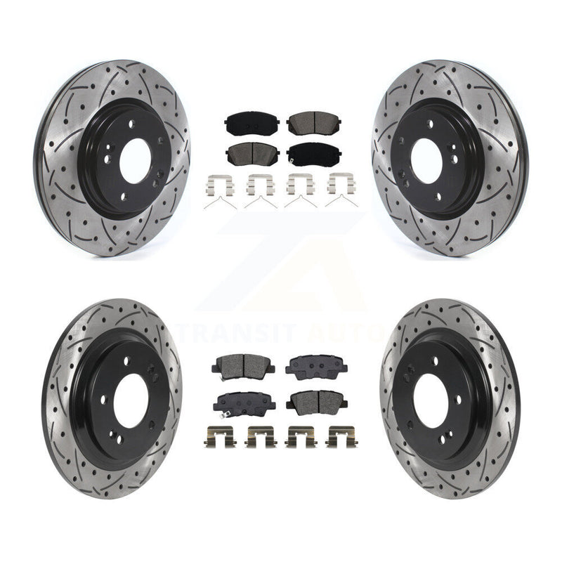 Transit Auto KDS-100777 Disc Brake Kit for 2017-2019 Kia Optima - Front and Rear