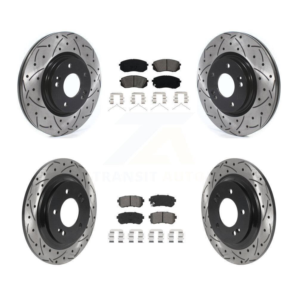 Transit Auto KDS-100778 Disc Brake Kit for 2016 Kia Optima - Front and Rear