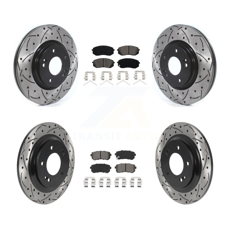 Transit Auto KDS-100778 Disc Brake Kit for 2016 Kia Optima - Front and Rear