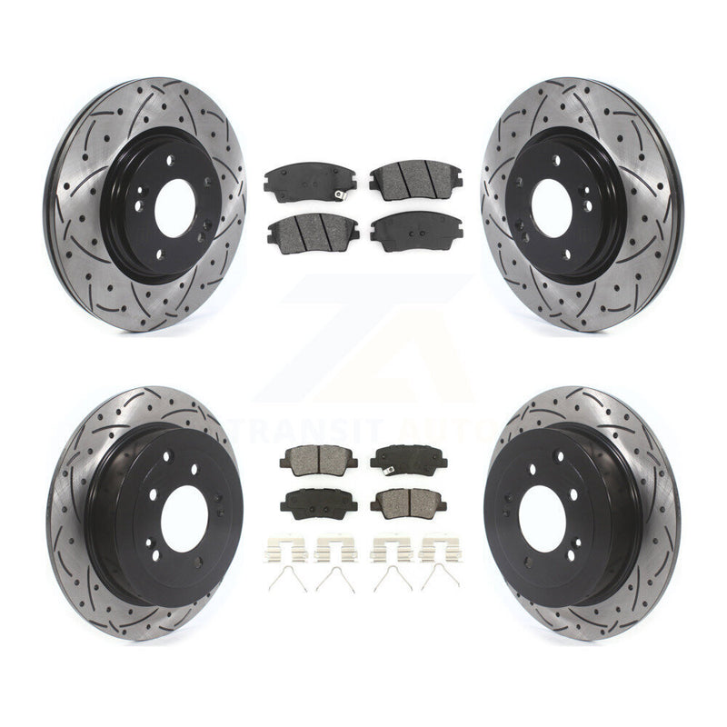 Transit Auto KDS-100779 Disc Brake Kit for 2016-2022 Hyundai Tucson, Kia Sportage - Front and Rear