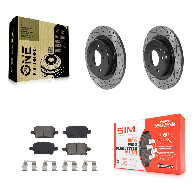 Transit Auto KDS-100783 Disc Brake Kit for 2016-2020 Buick Regal Sportback, Buick Regal TourX and More - Rear