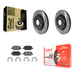 Transit Auto KDS-100786 Disc Brake Kit for 2017-2020 Cadillac XT6, Chevrolet Traverse and More - Rear