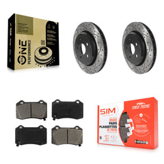 Transit Auto KDS-100789 Disc Brake Kit for 2012-2022 Dodge Durango, Jeep Grand Cherokee - Rear