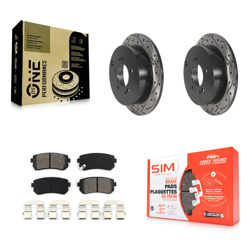 Transit Auto KDS-100791 Disc Brake Kit for 2010-2016 Kia Sportage, Hyundai Tucson - Rear