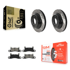 Transit Auto KDS-100798 Disc Brake Kit for 2011-2018 Porsche Cayenne, Volkswagen Touareg - Rear
