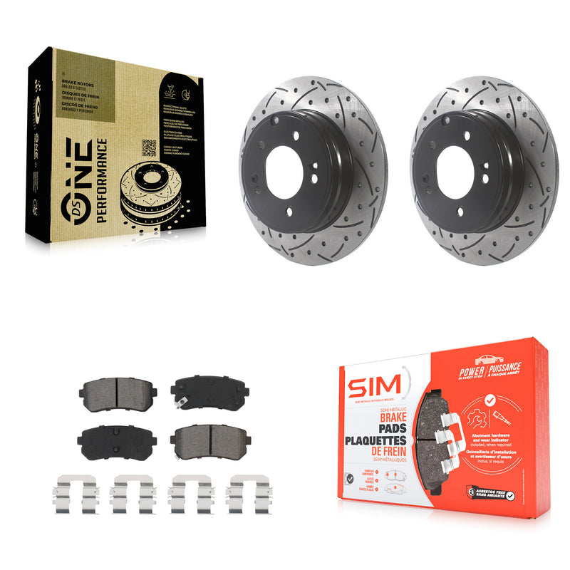 Transit Auto KDS-100804 Disc Brake Kit for 2016-2020 Hyundai Sonata, Kia Optima - Rear