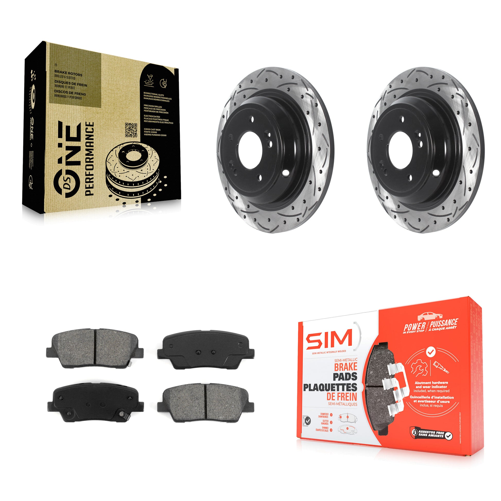 Transit Auto KDS-100810 Disc Brake Kit for 2009-2010 Hyundai Genesis - Rear