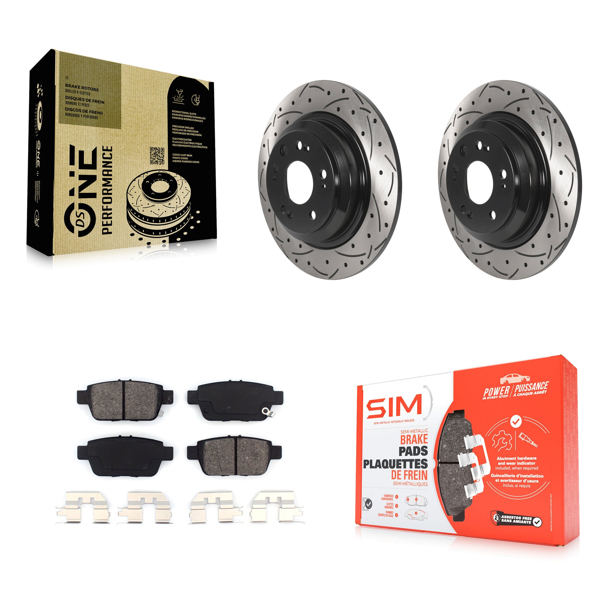 Transit Auto KDS-100813 Disc Brake Kit for 2009-2014 Acura TL - Rear