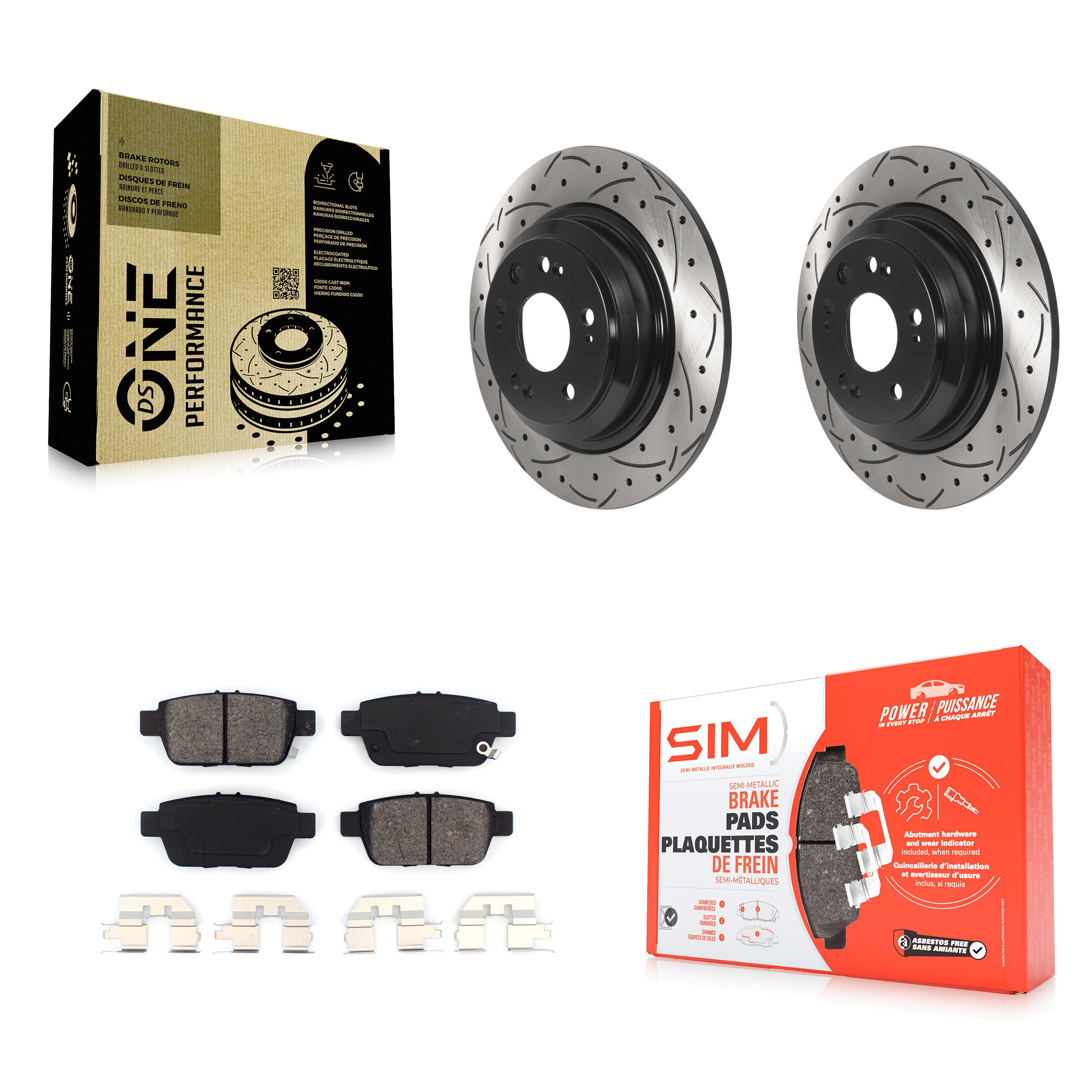 Transit Auto KDS-100813 Disc Brake Kit for 2009-2014 Acura TL - Rear