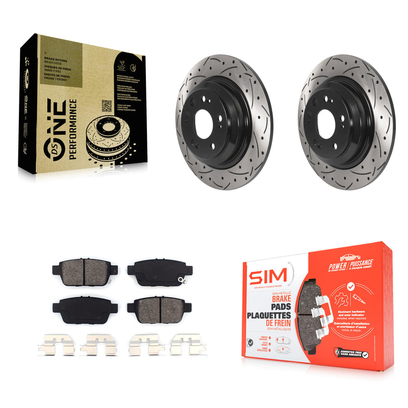Transit Auto KDS-100813 Disc Brake Kit for 2009-2014 Acura TL - Rear