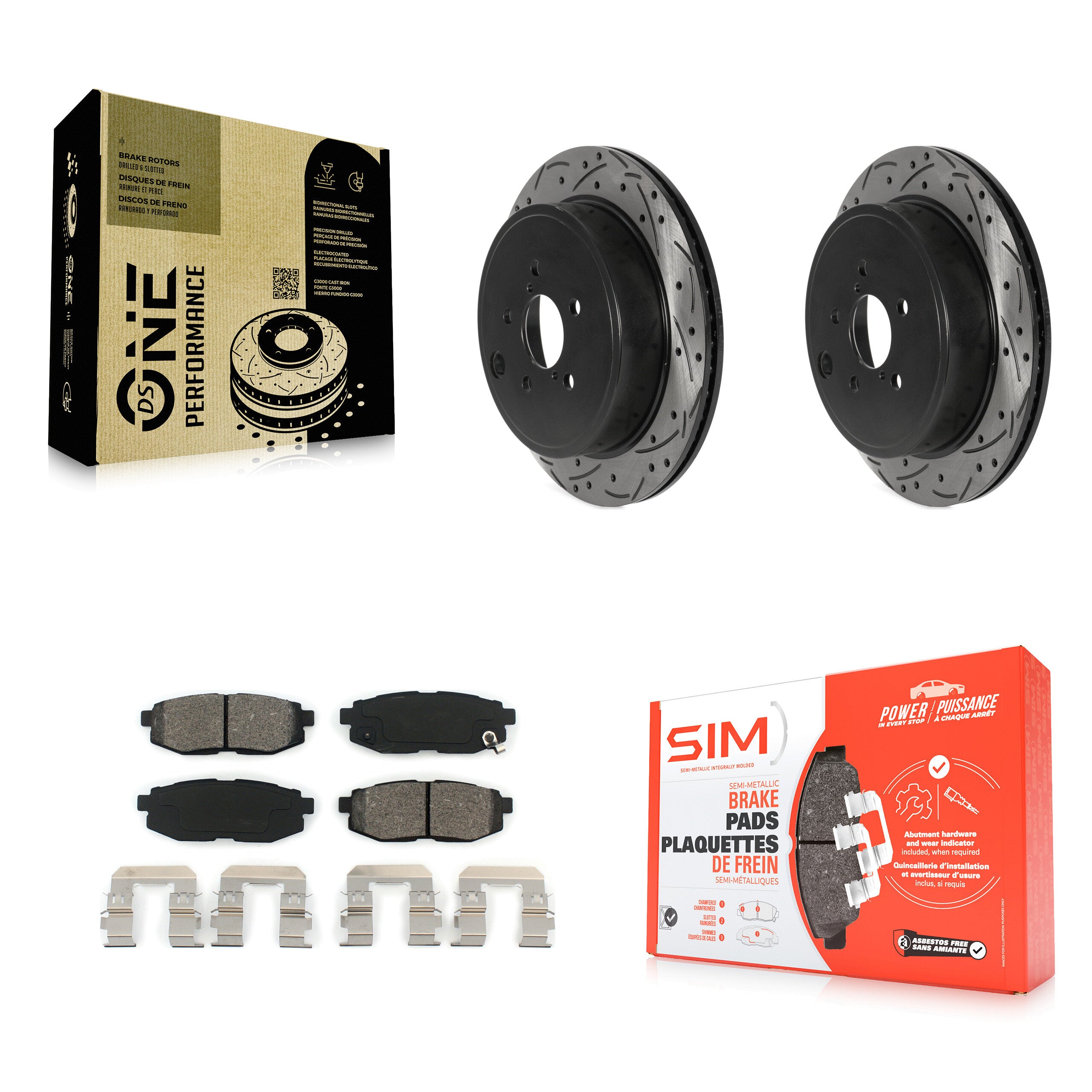 Transit Auto KDS-100814 Disc Brake Kit for 2010-2024 Subaru BRZ, Toyota GR86 and More - Rear