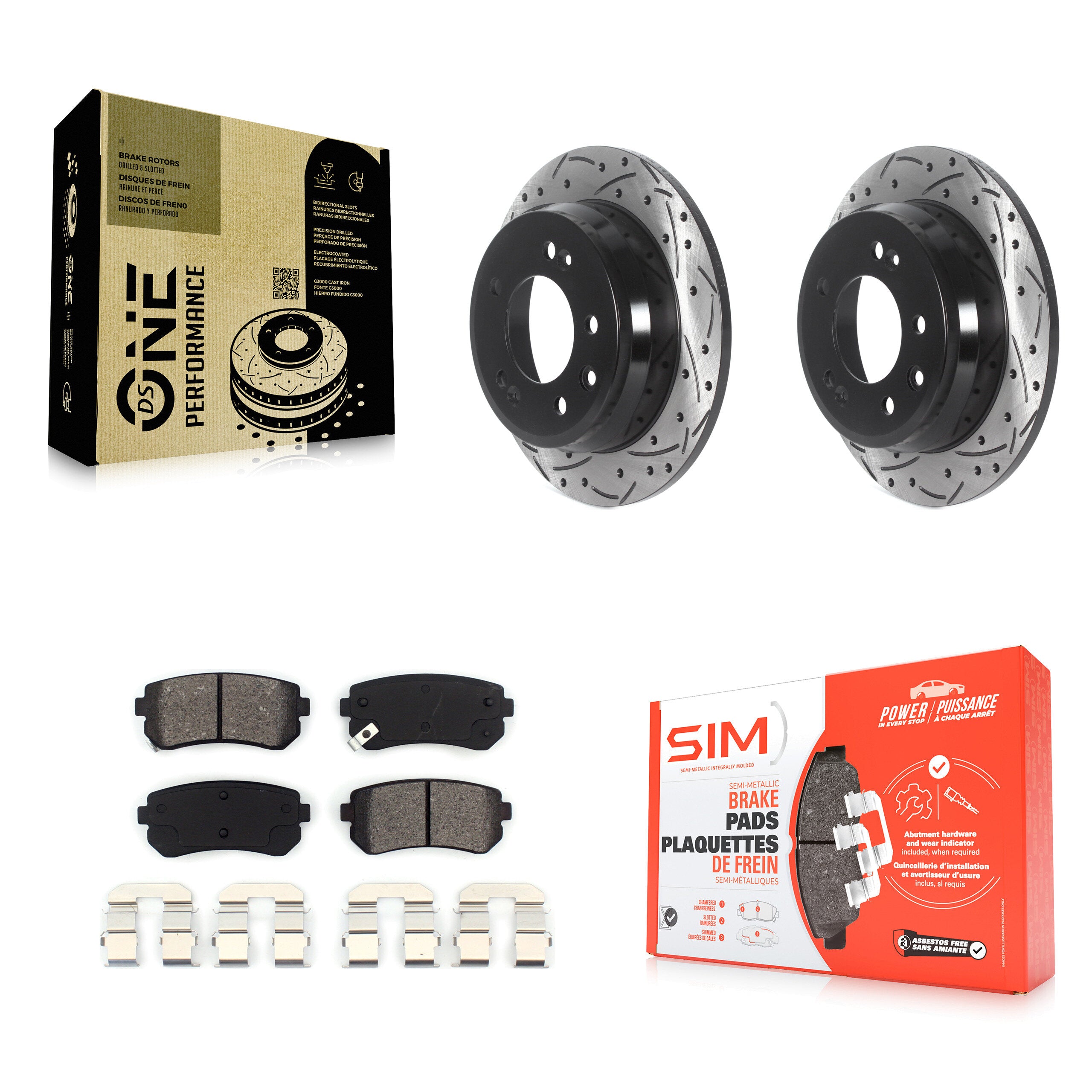 Transit Auto KDS-100815 Disc Brake Kit for 2009-2016 Hyundai Elantra, Kia Sportage, Hyundai Tucson - Rear