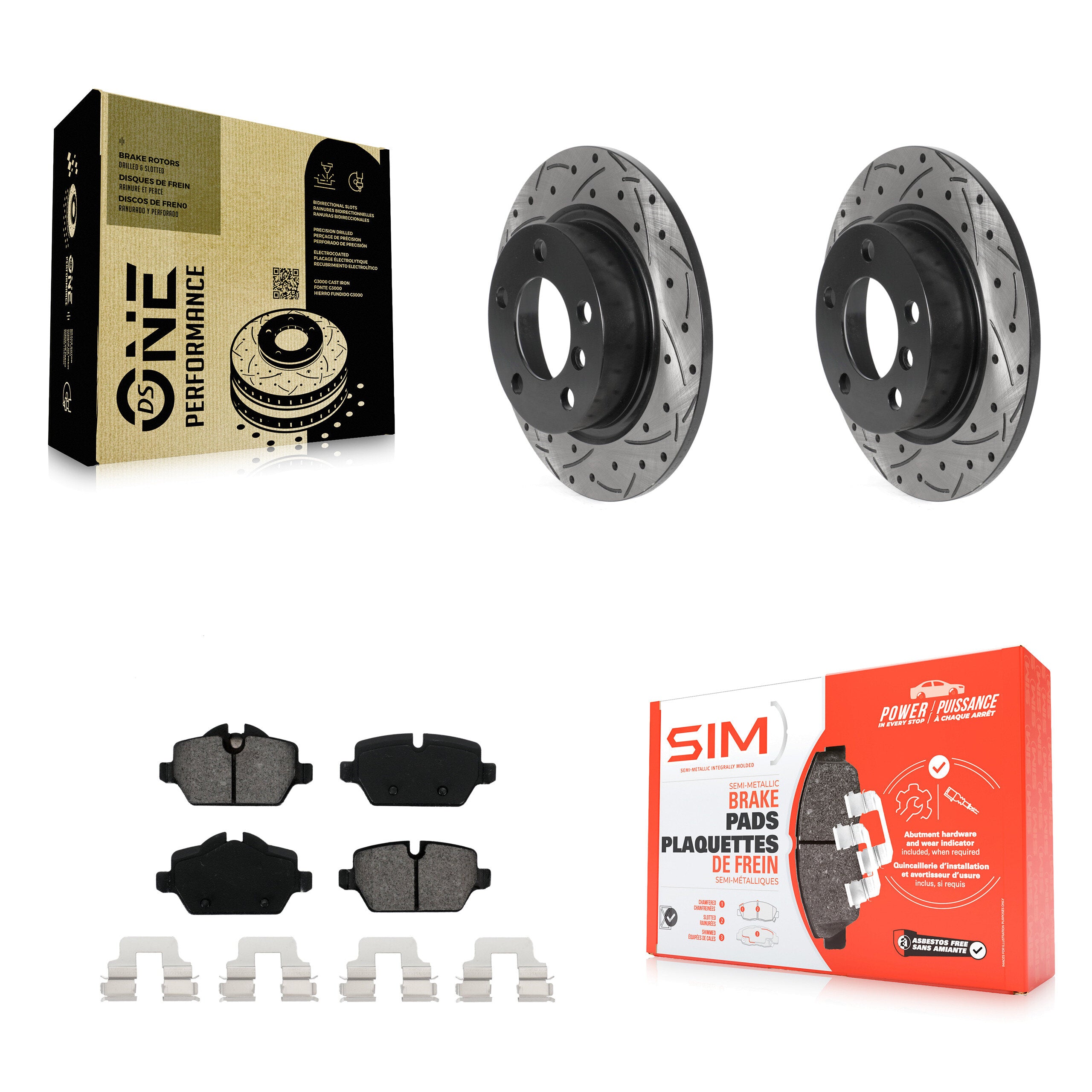 Transit Auto KDS-100818 Disc Brake Kit for 2011-2015 Mini Cooper Paceman, Mini Cooper Countryman - Rear