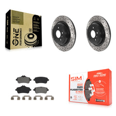 Transit Auto KDS-100820 Disc Brake Kit for 2012-2018 Mercedes-Benz GLE300d, Mercedes-Benz GLE350 and More - Rear