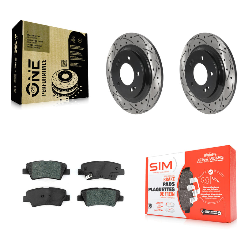 Transit Auto KDS-100823 Disc Brake Kit for 2017-2019 Kia Niro, Hyundai Ioniq - Rear