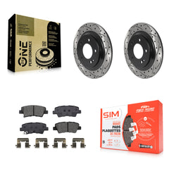 Transit Auto KDS-100824 Disc Brake Kit for 2016-2024 Hyundai Elantra GT, Kia Forte5 and More - Rear