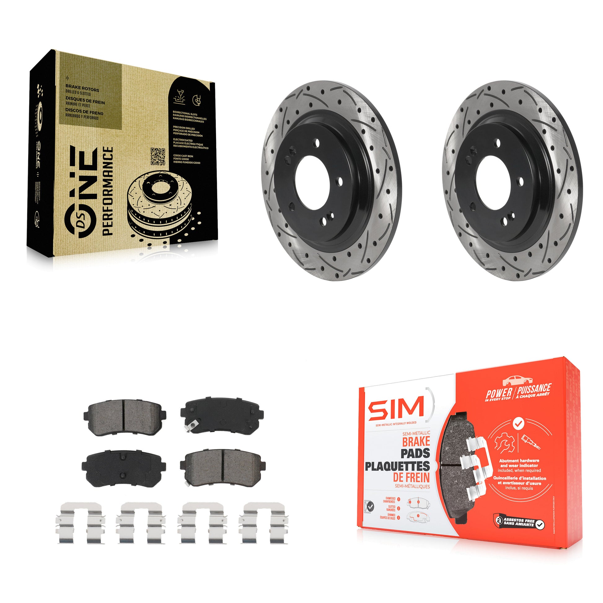 Transit Auto KDS-100825 Disc Brake Kit for 2016 Kia Optima - Rear