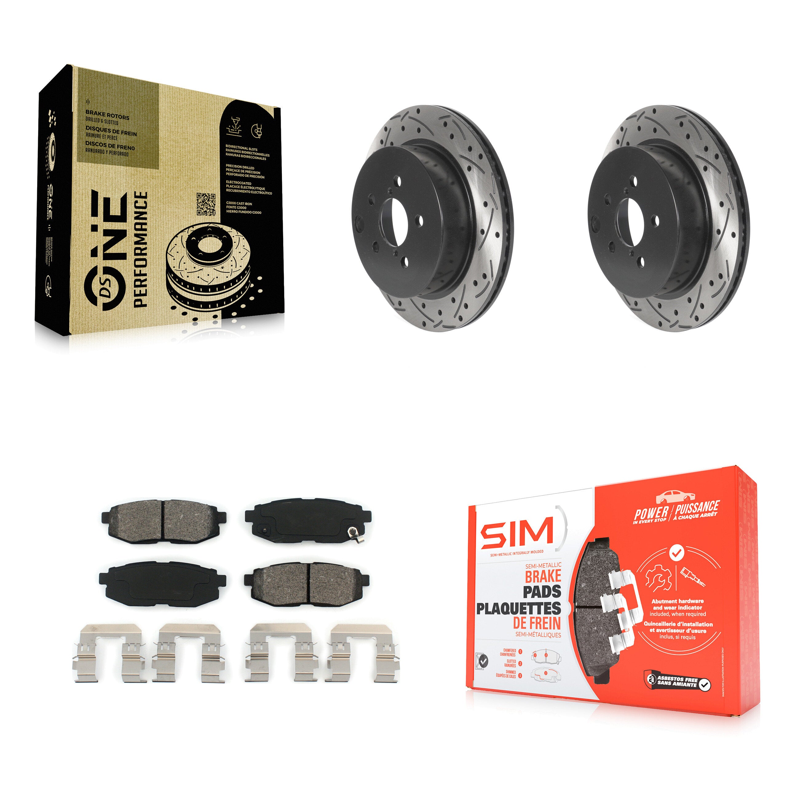 Transit Auto KDS-100827 Disc Brake Kit for 2014-2018 Subaru Forester - Rear