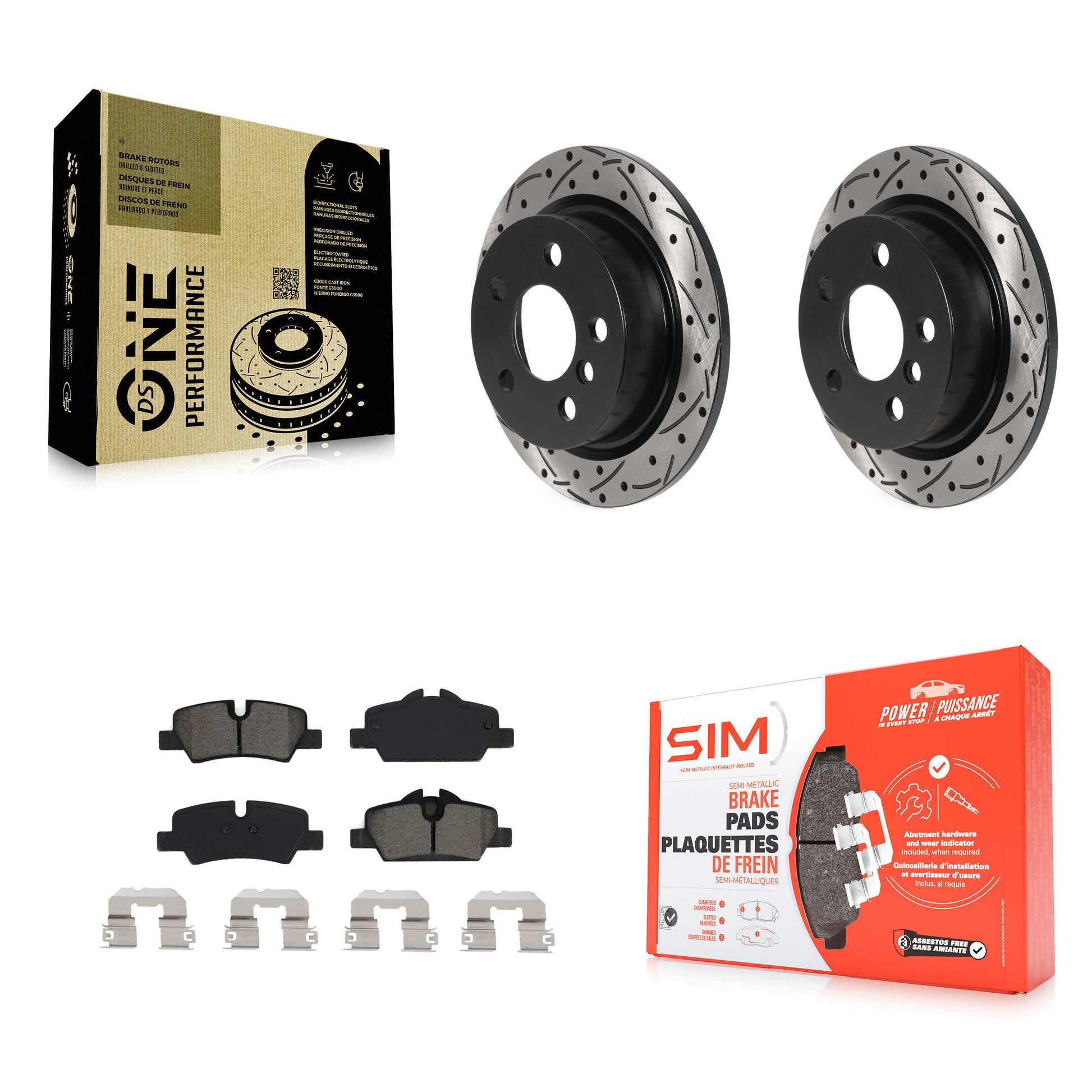 Transit Auto KDS-100829 Disc Brake Kit for 2014-2022 Mini Cooper - Rear