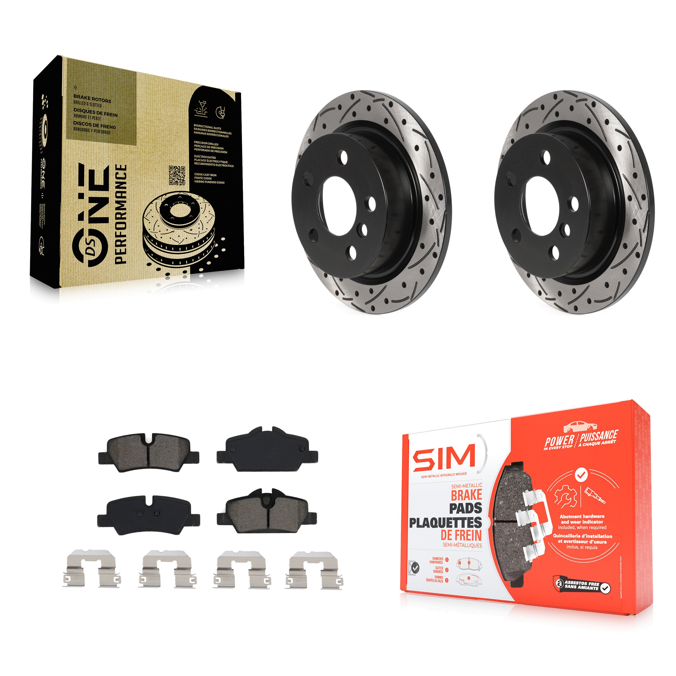 Transit Auto KDS-100829 Disc Brake Kit for 2014-2022 Mini Cooper - Rear