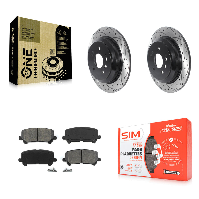 Transit Auto KDS-100830 Disc Brake Kit for 2016-2024 Honda Passport, Honda Ridgeline, Honda Pilot - Rear