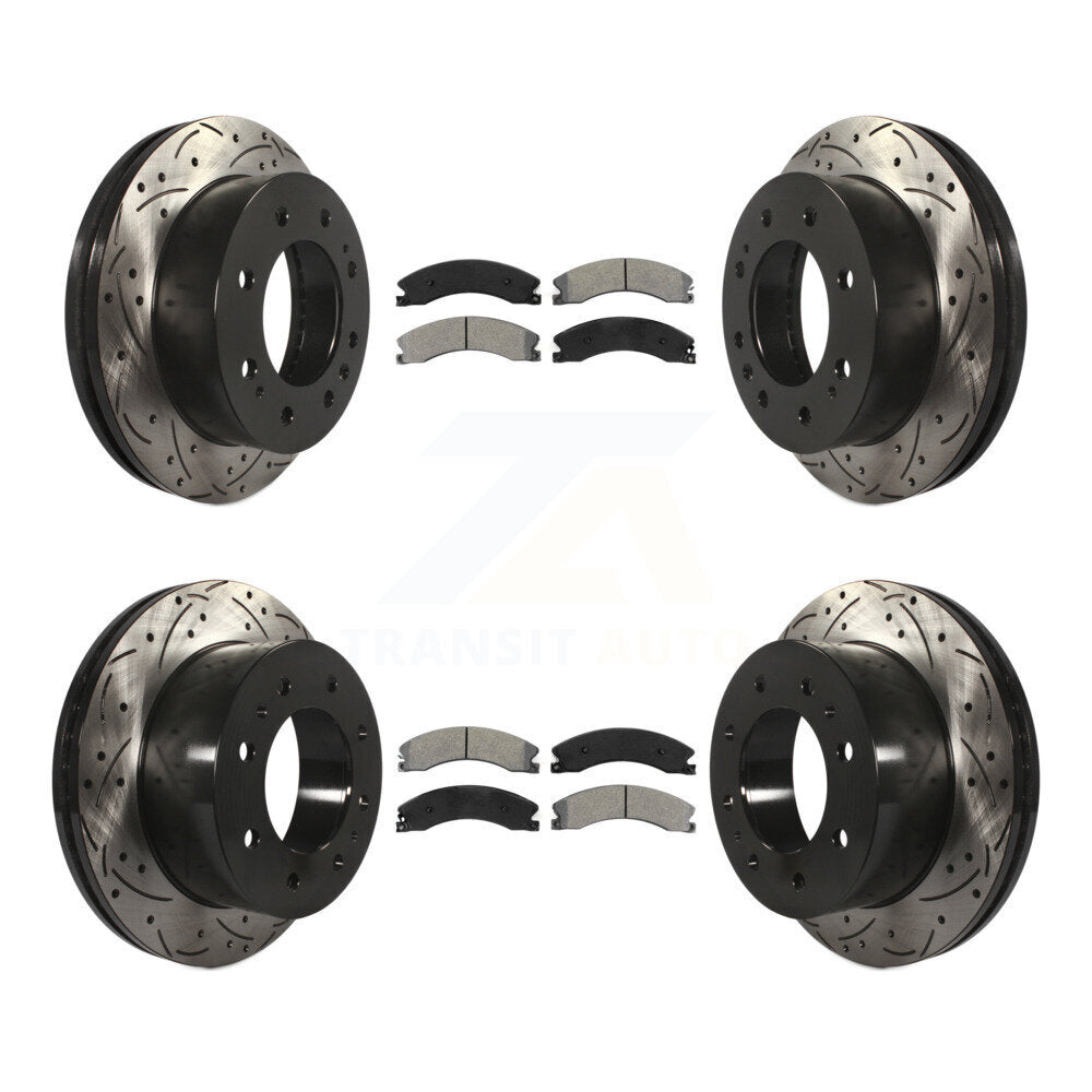 Transit Auto KDS-100837 Disc Brake Kit for 2011-2019 Chevrolet Suburban 3500 HD, Chevrolet Silverado 2500 HD and More - Front and Rear