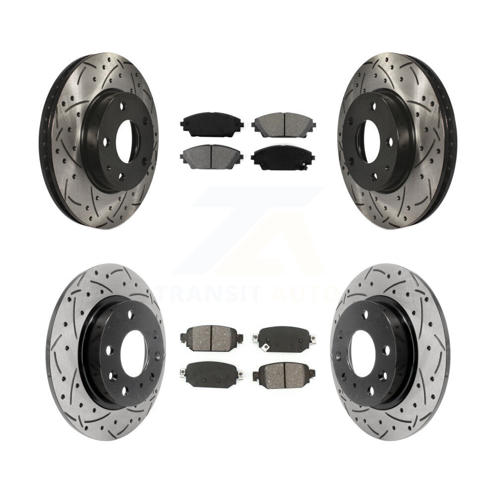 Transit Auto KDS-100840 Disc Brake Kit for 2019-2022 Mazda CX-3 - Front and Rear