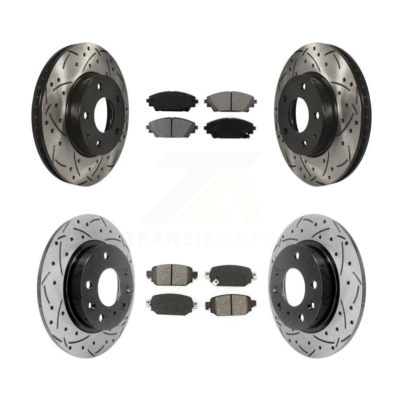 Transit Auto KDS-100840 Disc Brake Kit for 2019-2022 Mazda CX-3 - Front and Rear
