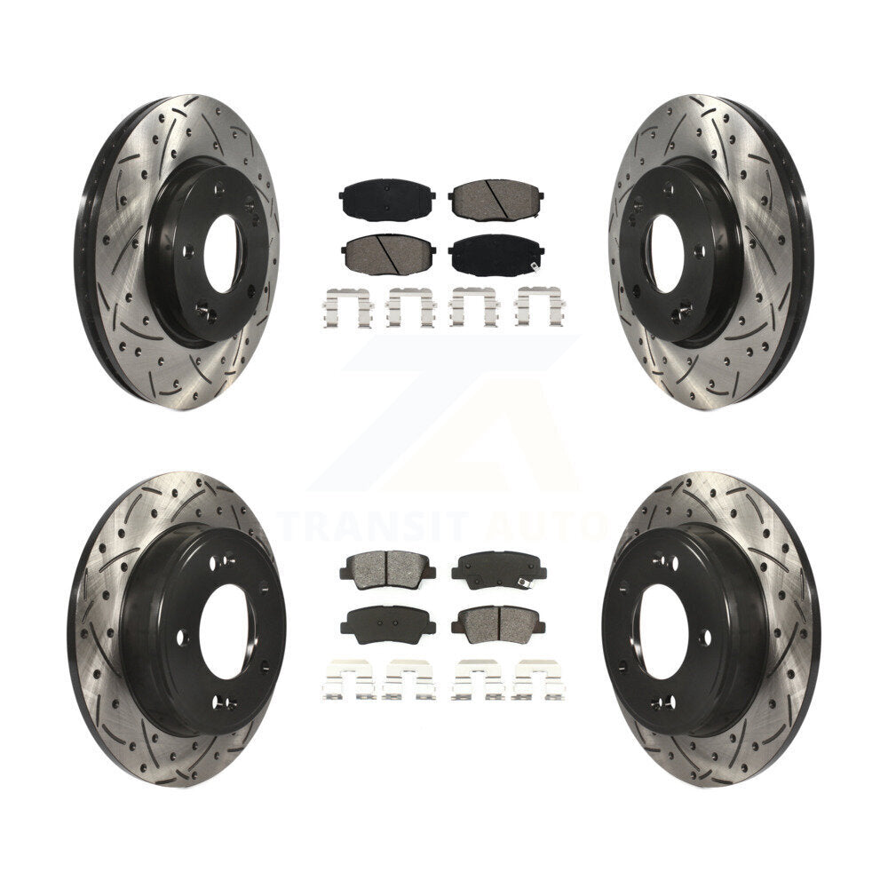 Transit Auto KDS-100849 Disc Brake Kit for 2014-2016 Kia Soul - Front and Rear